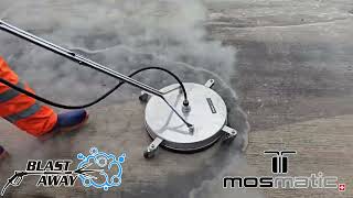 Concrete cleaning with the Mosmatic 21 Inch [upl. by Anerul796]