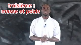 Poids et masse  PhysiqueChimie  3e  SUCCESS SCHOOL [upl. by Ragde]