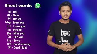 shoct words WhatsApp  ISL  Learn sign deaf [upl. by Rramo]