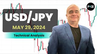 USDJPY Daily Forecast and Technical Analysis for May 29 2024 by Chris Lewis for FX Empire [upl. by Helena]