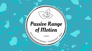 Passive Range of Motion Exercises for Spinal Cord Injuries [upl. by Oilerua]