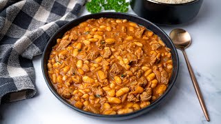 Lebanese Fasolia White Bean and Lamb Stew [upl. by Konikow]