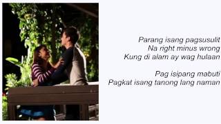 No Erase lyrics  Nadine Lustre amp James Reid Diary ng Panget The Movie OST [upl. by Moon]