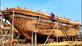 Handmade Wooden Ship Manufacturing in Pakistan  Amazing Wood Ship Manufacturing Process [upl. by Xila]