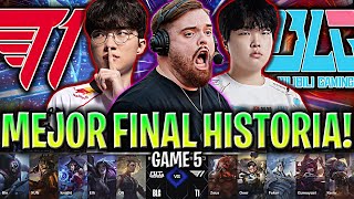 IBAI CASTEA LA MEJOR FINAL DE LA HISTORIA😱  T1 vs BLG Game 5 GRAN FINAL WORLDS 2024 IBAI ESPAÑOL [upl. by Musa]