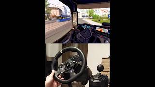 ETS2 Mercedes Actros MP5 double trailer Kassel Germany Steering Wheel Manual Shifter truck ets2 [upl. by Ellertnom401]