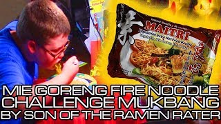 OLAGAFOOD MAITRI INDONESIAN FIRE NOODLE MIE GORENG CHALLENGE BY THE SON OF THE RAMEN RATER [upl. by Eillor]