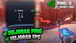 Como REDUCIR EL PING y MEJORAR RENDIMIENTO en OVERWATCH 2 ✅  ¡Optimizar Internet para un PING bajo [upl. by Kerril]