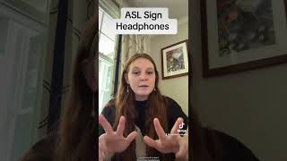 Learn How To Sign quotHeadphonesquot in ASL for Beginners  American Sign Language shorts [upl. by Kir]