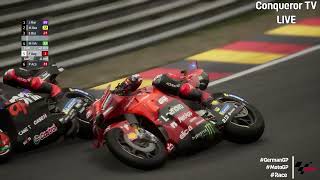 ❗Pecco Bagnaia Vs Jorge Martin ❗Sprint Race MotoGP Sachsenring German Grand Prix GermanGP 2024 [upl. by Atiekal770]