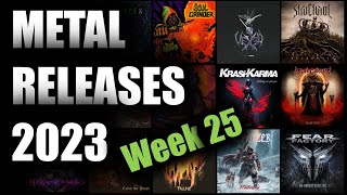 Metal amp Hard Rock releases 2023 – Week 25 19th  25th June 2023 [upl. by Eisenstark501]