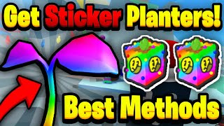 How To Get Sticker Planters FAST Best Methods  Bee Swarm Sticker Update [upl. by Heimer]