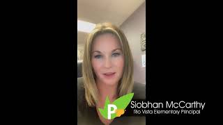 Thank You from Rio Vista Elementary Principal Siobhan McCarthy [upl. by Biagio]