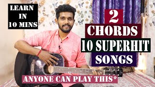 2 CHORDS 10 ARIJIT SINGH SONGS  Superhit songs  For Beginners  by Kaustubh Naik [upl. by Holds939]