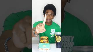 Eating a Large QUADRUPLE Quarter Pounder Meal In 1 Minute  McDonald’s [upl. by Stevenson]