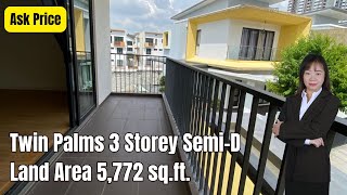 RM22 Mil Twin Palms 3 Storey SemiD House Sungai Long Kajang Selangor [upl. by Enilraep]