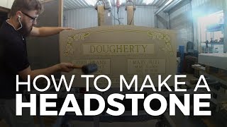 How to make a headstone  Hopkins Memorials [upl. by Yro]