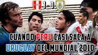 ¡PERÚ  LOCO VARGAS Y RENGIFO GANANDOLE A URUGUAY  Perú 10 Uruguay 2009  Los Cchocolateros [upl. by Repmek]