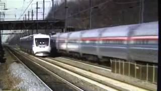 Amtraks ICE 167 mph test run Amtraks X2000s at 156 mph amp the Acelas 168 mph test runs [upl. by Eiduj]