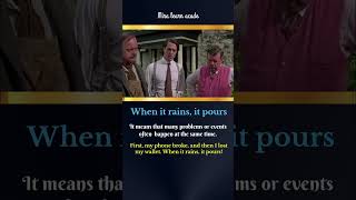 Meaning of “When it rains it pours” english idioms learnvocabulary viralvideoyoutubeshortsyt [upl. by Nylirahs]