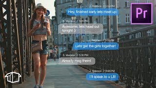 Make iPhone Text Effect  Adobe Premiere Pro Tutorial [upl. by Brnaba]