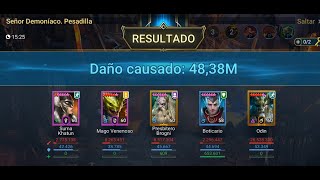 RAID SHADOW LEGENDS Clan Boss CB NM PESADILLA BLOCK DAMAGE ODIN construccion velocidadspeed odin232 [upl. by Briggs]