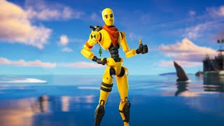 Fortnite  Dummy Skin Yellow Gameplay Crown Win no commentary [upl. by Milt547]