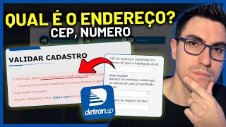 COMO SABER O ENDEREÇO CORRETO CEP NÚMERO RUA CADASTRADO NO DETRAN COMO SE CADASTRAR NO DETRAN [upl. by Ailedroc]