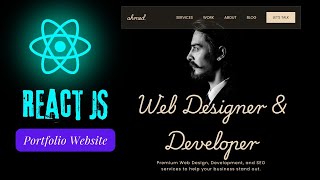 React JS Portfolio Website  Create Responsive Navbar Using React [upl. by Rodenhouse166]