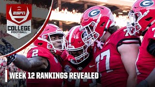 🚨 CFP RANKINGS REVEALED 🚨 Ohio State FALLS to No 2 Can Bama or Texas box out an undefeated team [upl. by Lihas]