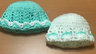 Como tejer paso a paso un gorro a crochet  ganchillo  gancho para bebe [upl. by Somerset]