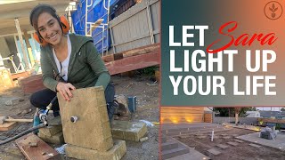 How to Install Paver Lights  Sara Bendrick [upl. by Sampson]