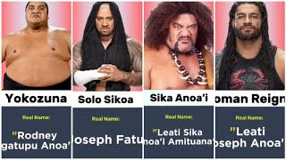 Real Names of WWE Anoai Family Wrestlers [upl. by Ailero]