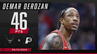 DeMar DeRozan scores SEASON HIGH in Bulls’ OT win vs Pacers 🎥  NBA on ESPN [upl. by Wiese962]