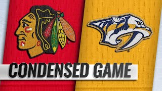 040619 Condensed Game Blackhawks  Predators [upl. by Dorwin]