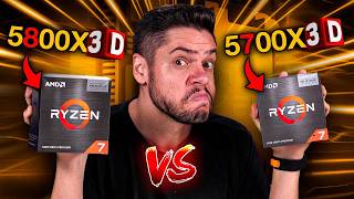 RYZEN 5700X3D vs 5800X3D DESEMPENHO IGUAL TESTES LADO a LADO em GAMES CONSUMO E PREÇO COMPENSA [upl. by Anneyehc62]