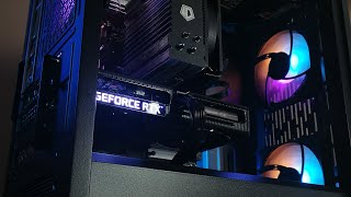 Cборка ПК в Matrexx 40 обновление BIOS ASRock B560M PRO4 настройка вентиляторов обзор функций [upl. by Aunson]