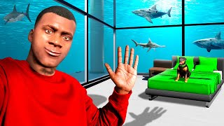 Franklins UNDERWATER HOUSE Upgrade in GTA 5 [upl. by Ahsilyt]