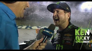 Kurt Busch after besting brother Hell yeah hell yeah [upl. by Utley508]