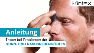 Tapen bei Problemen der Stirn und Nasennebenhöhlen CrossTape  Kintex® Anleitung Tapen [upl. by Gamali]