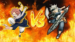 Natsu Dragneel vs Asta  Sprite Animation [upl. by Bunni]