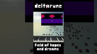 Deltarune  Field of Hopes and Dreams Minecraft Noteblock shorts deltarune ralsei [upl. by Riamu]