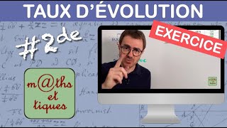 EXERCICE  Appliquer un taux dévolution coefficient multiplicateur  Seconde [upl. by Ezarra]