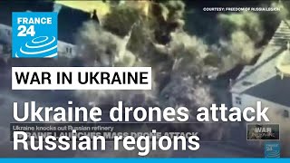 Ukraine launches mass drone attack as Putin says ready to use nuclear weapons • FRANCE 24 English [upl. by Peedus]