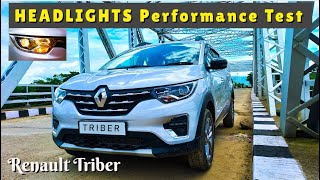 Headlights Performance Test  Renault Triber RXZ 2024 Model  Practical Demo [upl. by Litch]