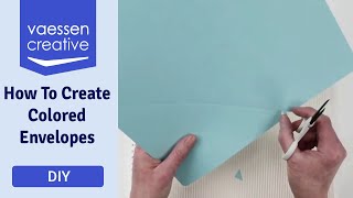 How to create colored envelopes yourself DIY [upl. by Ecirbaf]