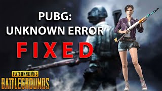 BEST Fix For PUBG Unknown Error 70254639  Working 2021 [upl. by Adnoma]