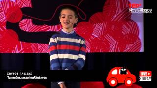 Kids are little artists  Spyros Plessas  TEDxKidsIlissos [upl. by Godderd]