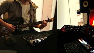 Moog Subharmonicon  Electric Guitar  Ambient Noodles through Valhalla Delay [upl. by Yknarf]