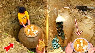 We Found Treasure Gold Coins in old Cave With Metal detector [upl. by Nivlad]